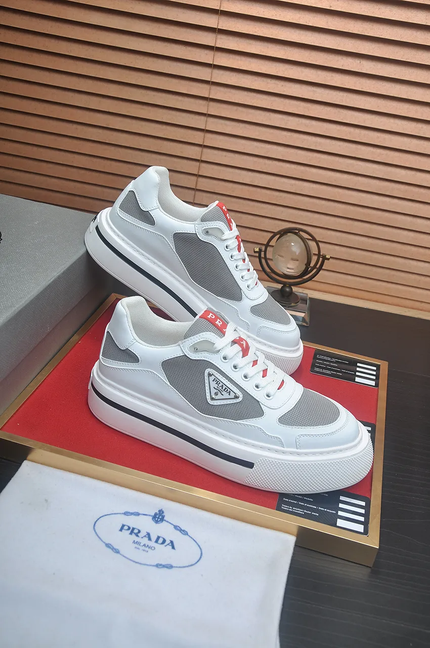 Men's shoes 💰580💶【PRADA】Top original, new season, high quality original goods, top imported calfskin with original imported glue, imported cowhide inside with original cowhide feet, original outsole! Quality guaranteed! Code 38-45 (45 customized)